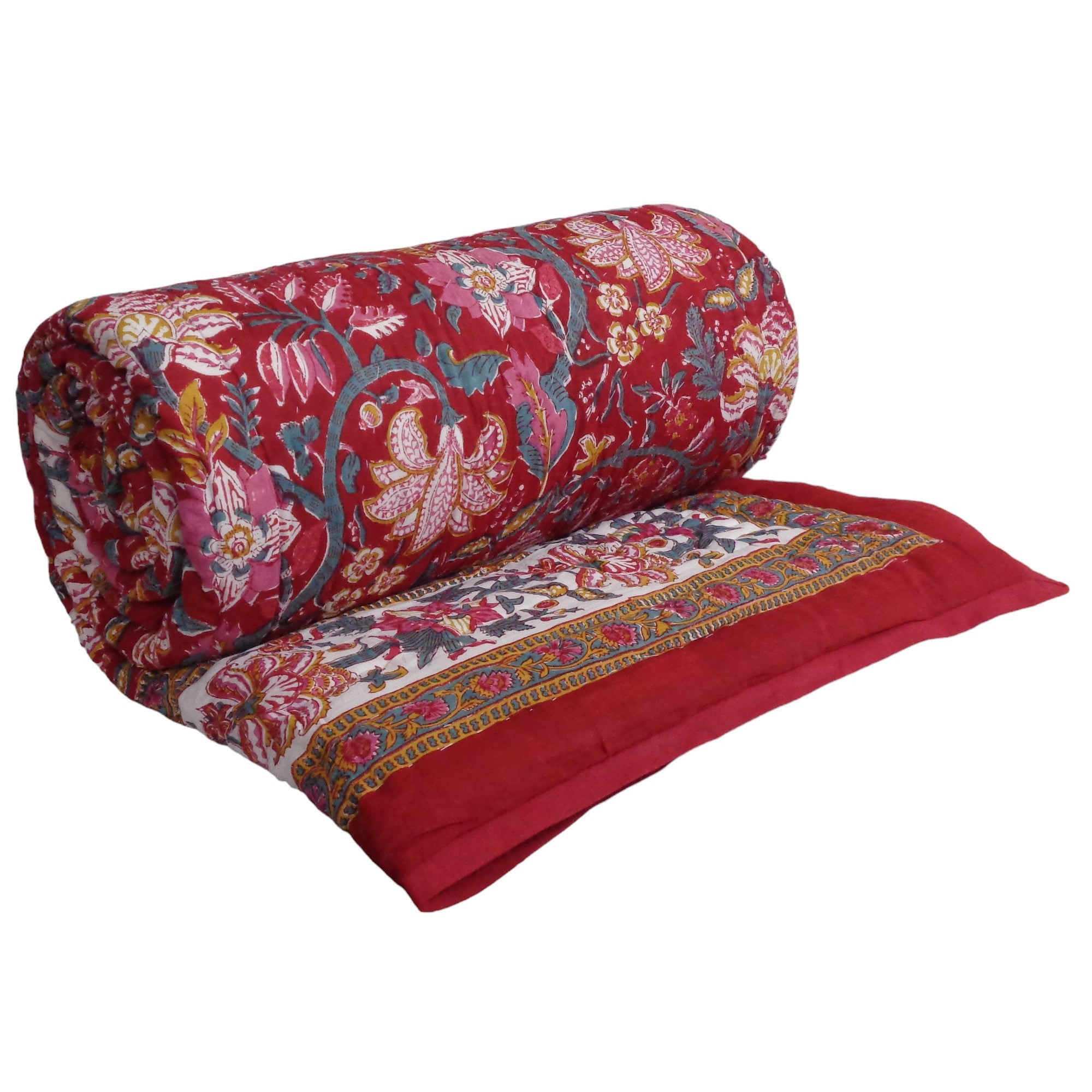 Jaipuri Razai Double Bed | Anarkali Red Gud 201397