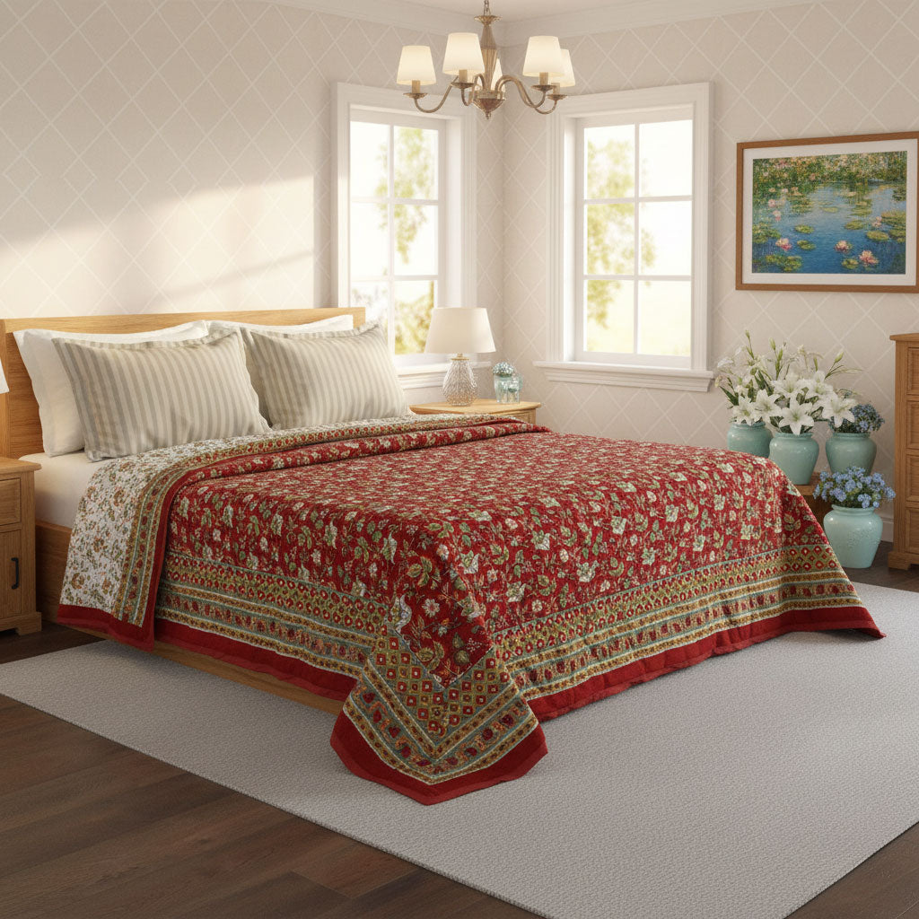 Jaipuri Razai Double Size | Apple Blossom 605165