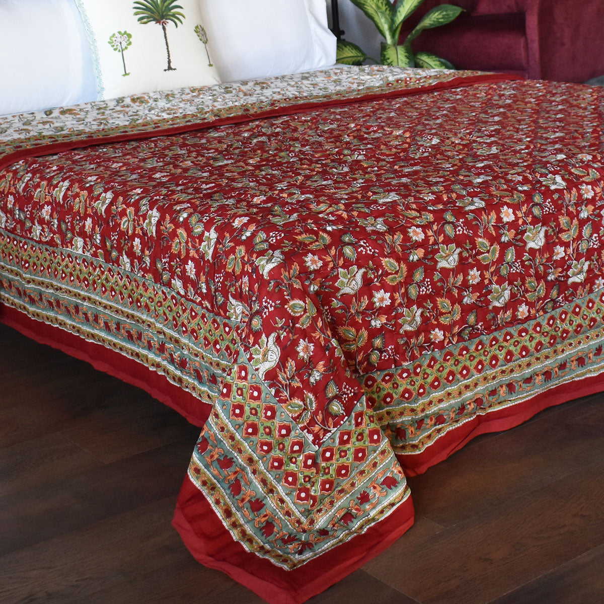 Natural dye quilt | Apple Blossom 605165