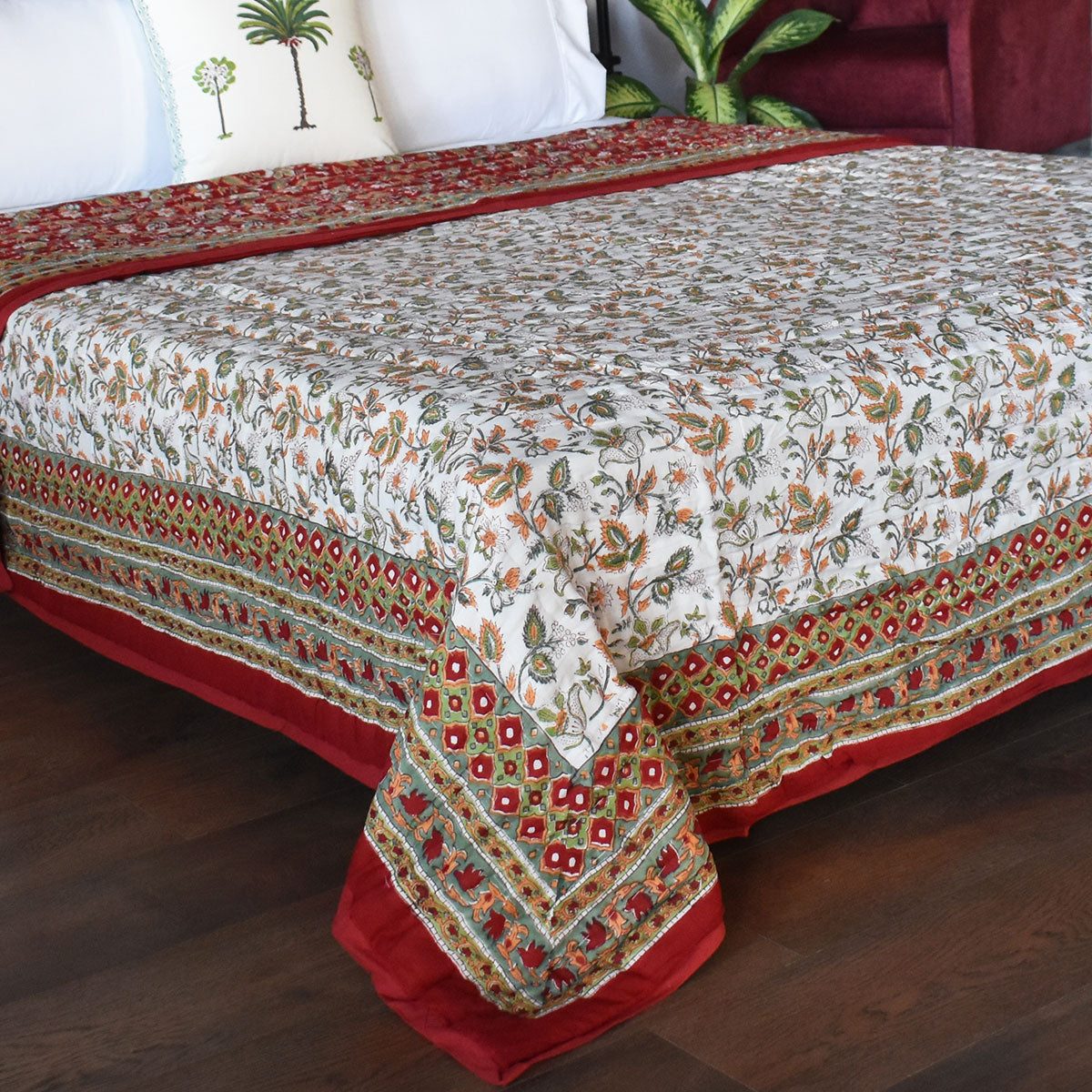 Jaipuri Razai Double Size | Apple Blossom 605165