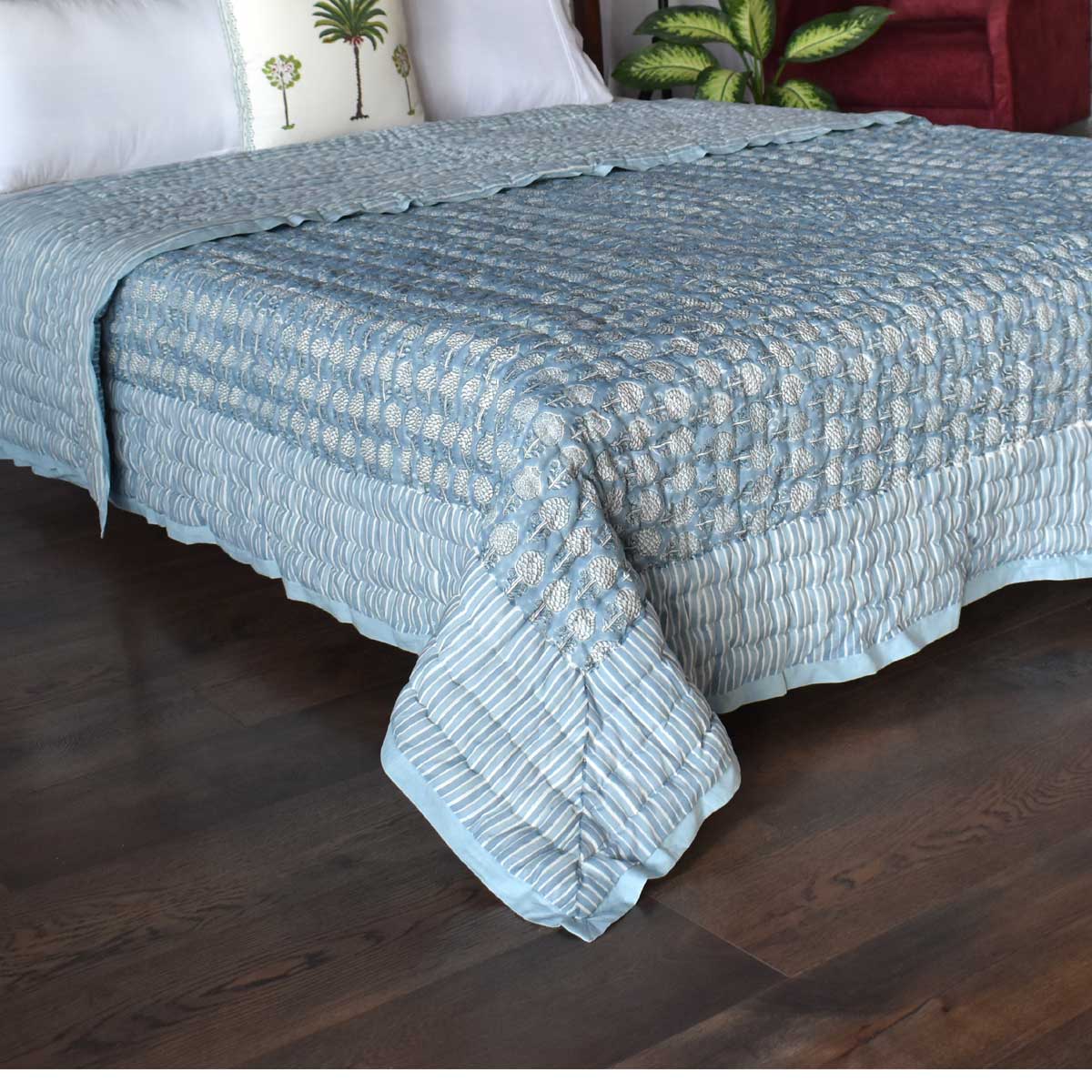 Jaipuri Razai Medium Artichoke Pearl Blue 251210