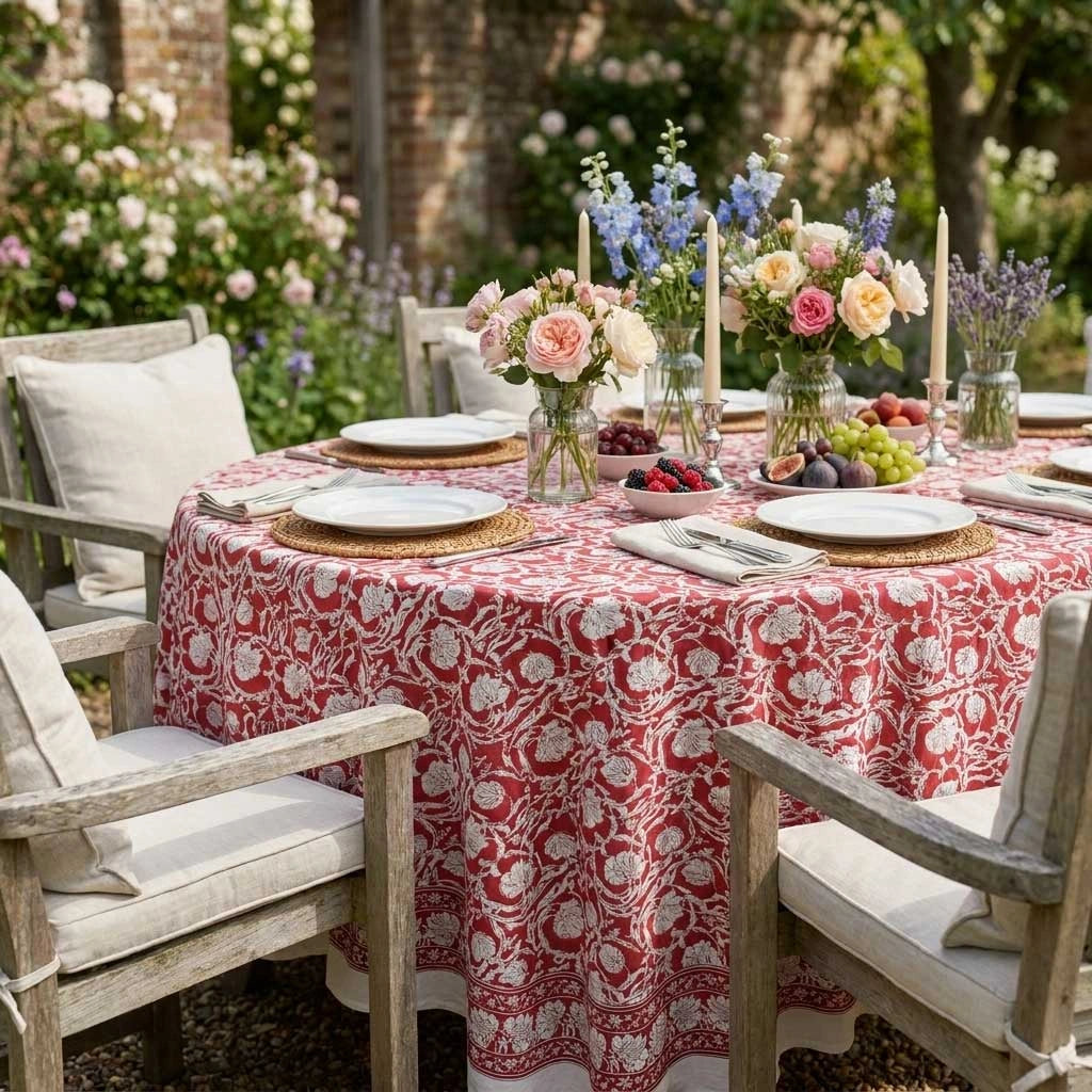 Diwali Round Table Cover Bauhaus Lolipop