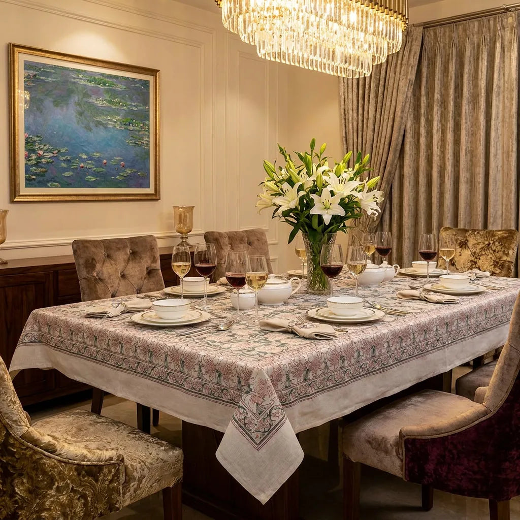 180 X 270 Cm Tablecloth | Bauhaus Beige Gud 505032