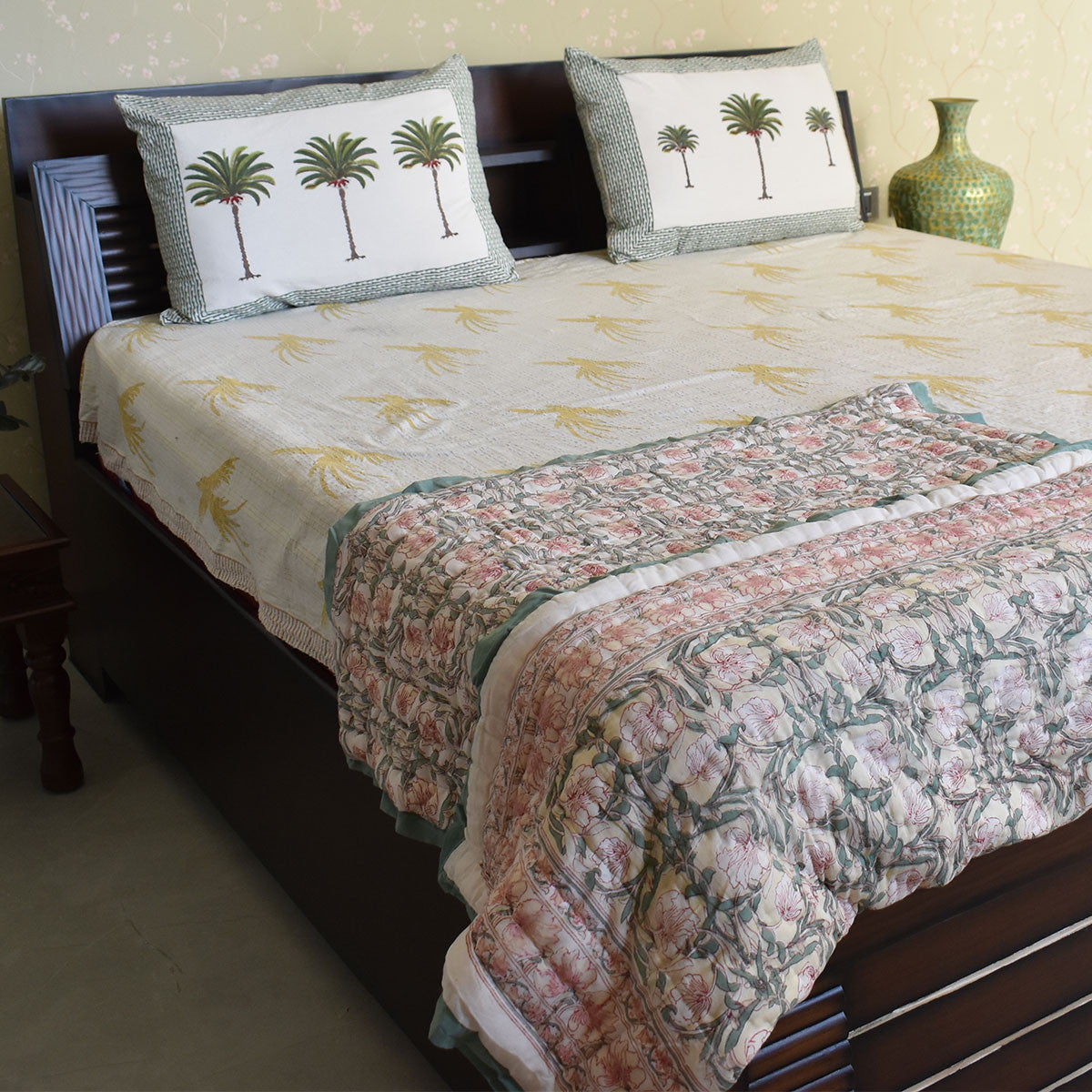 Baby Cotton Quilt –Jaipur Razai | Bauhaus Beige Gud 505032