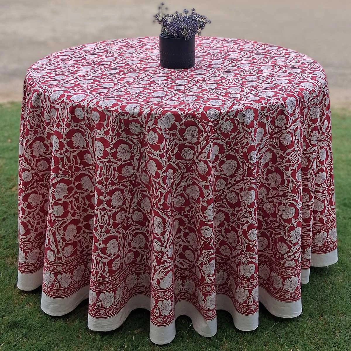 Diwali Round Table Cover Bauhaus Lolipop