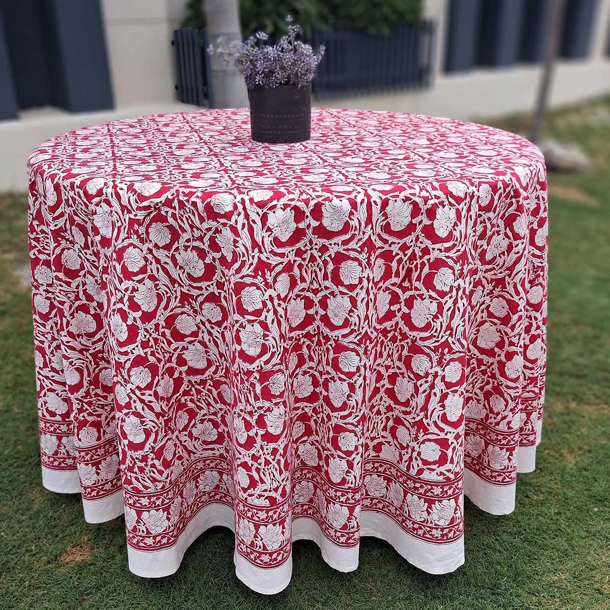Diwali Round Table Cover Bauhaus Lolipop