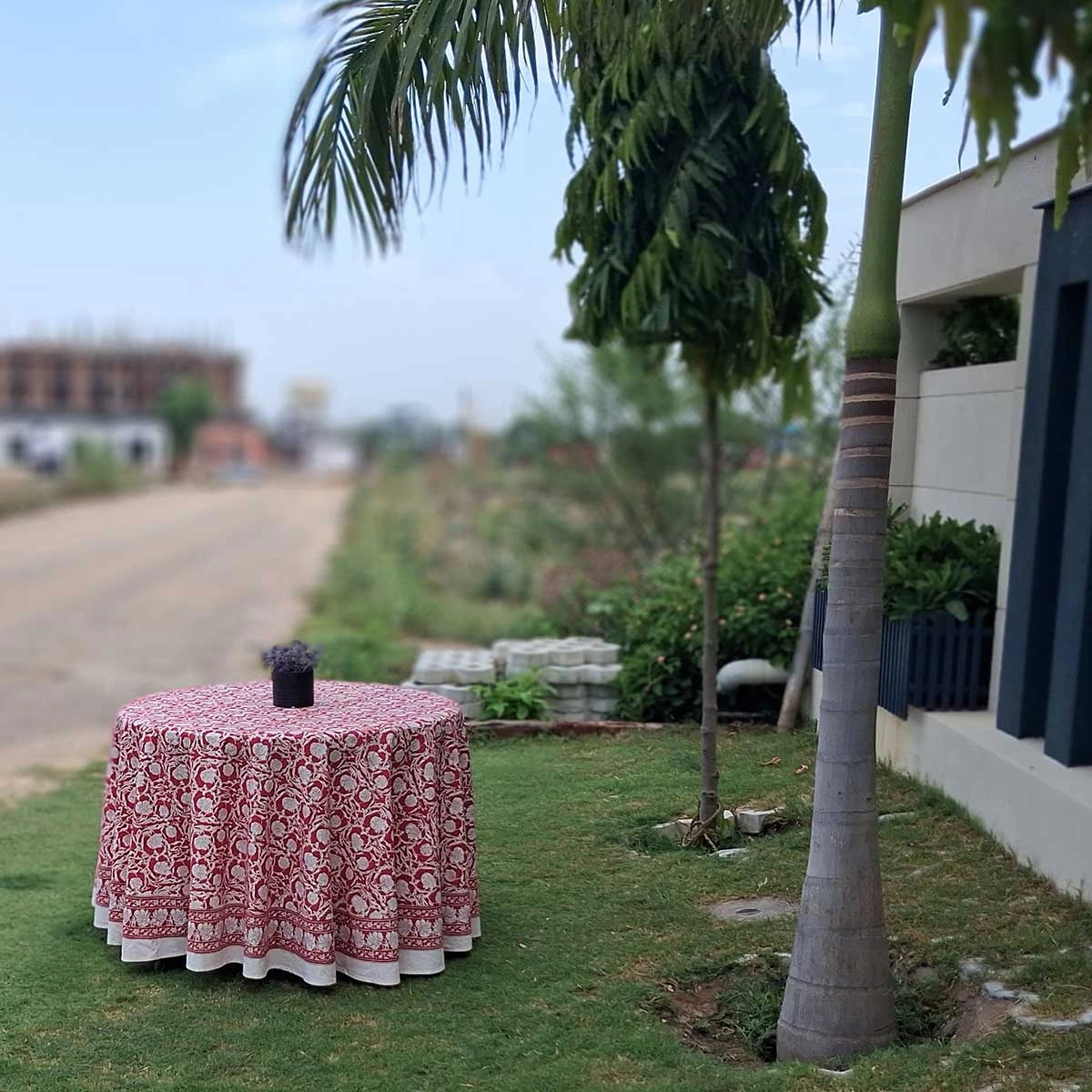 Diwali Round Table Cover Bauhaus Lolipop