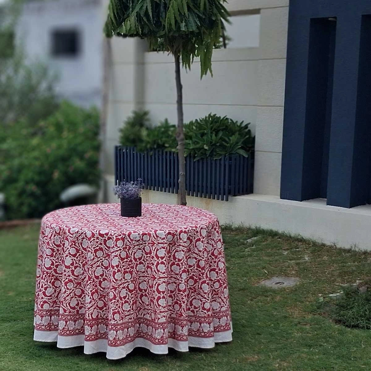Diwali Round Table Cover Bauhaus Lolipop