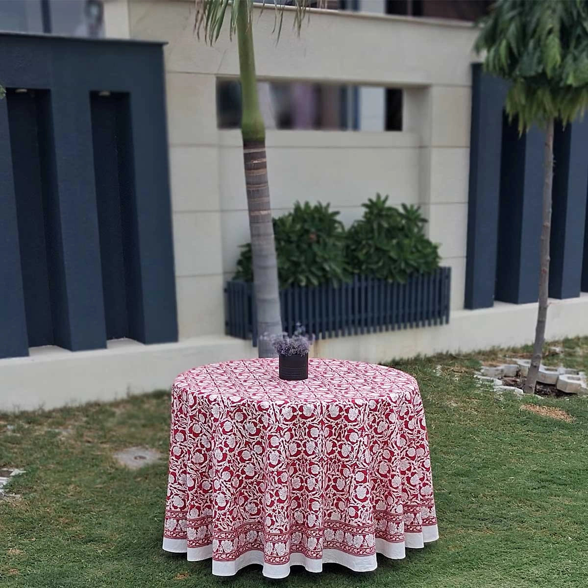 Diwali Round Table Cover Bauhaus Lolipop