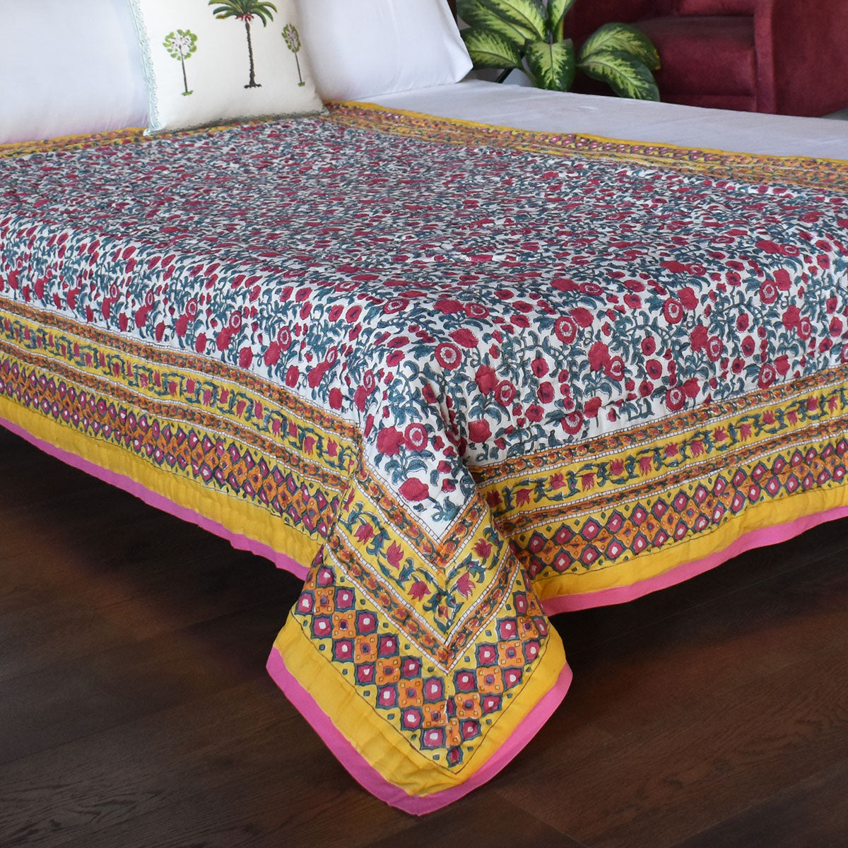 Soft Cotton Quilt For Hot Sleepers Single Size Quilt | Bhare Pile Phool 102376
