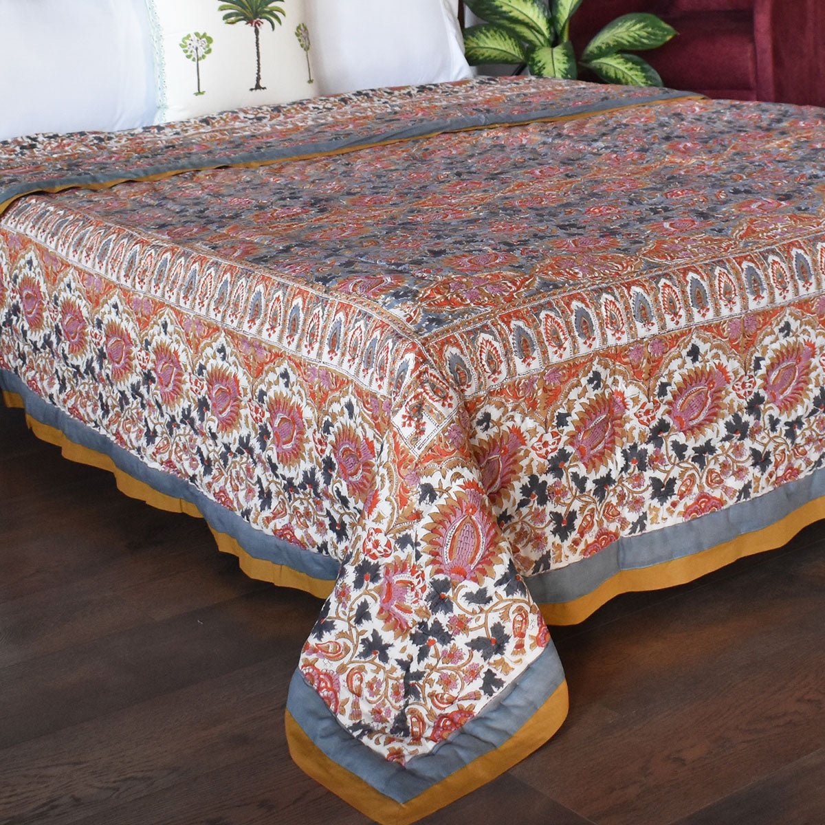 •	Soft MulMul Cotton Quilt | Bird Of Paradise Gud 204347