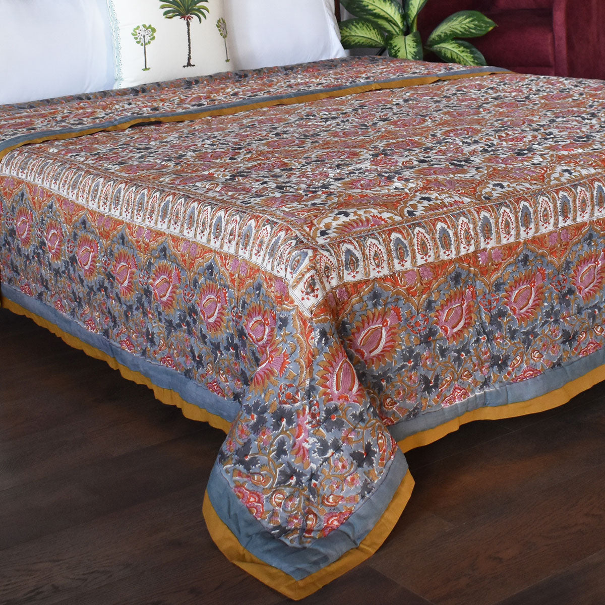 •	Soft MulMul Cotton Quilt | Bird Of Paradise Gud 204347