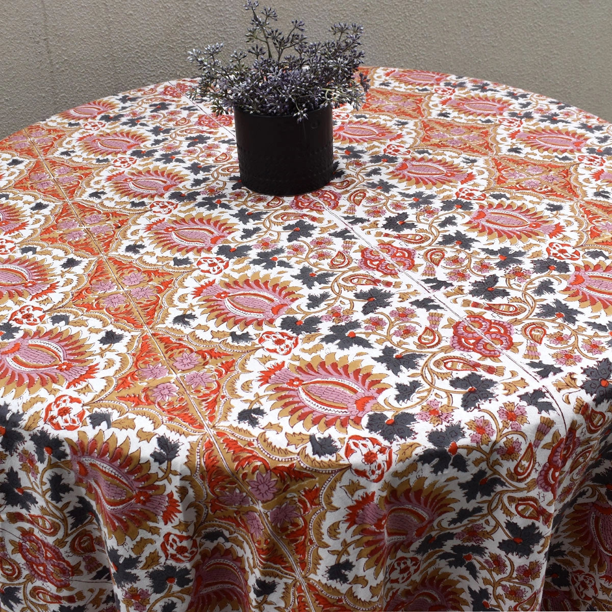 Decorative Round Table Linen Bird Of Paradise Open