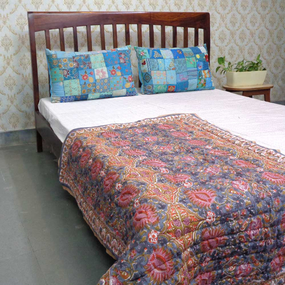 Reversible Baby Quilt | Bird of Paradise 204645