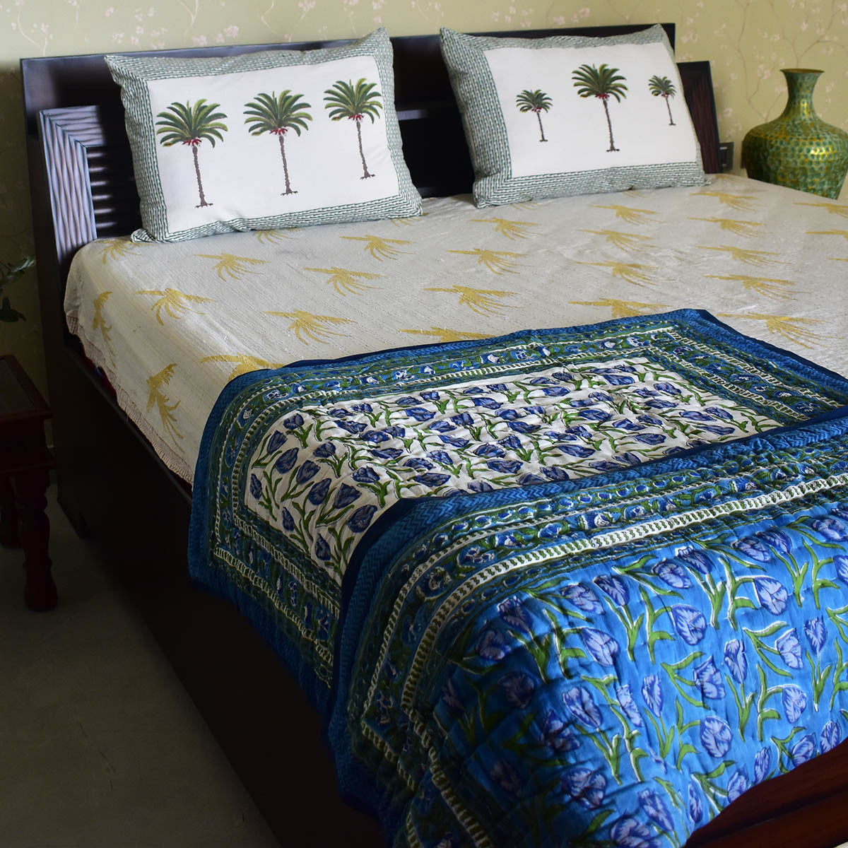 Toddler Quilt –Jaipur Razai | Blue Tulip 601675