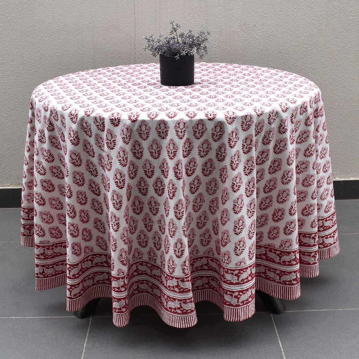 180 Cm Round Tablecloth Boota Lolipop