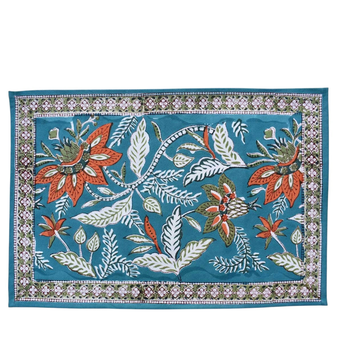 Dining Table Mats (Set of 2 Table mats) | Bossanova Green Gud 393939