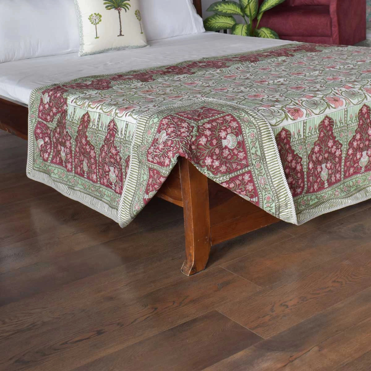 Jaipuri Hand Block Printed Dohar | Chakri Phool 230848