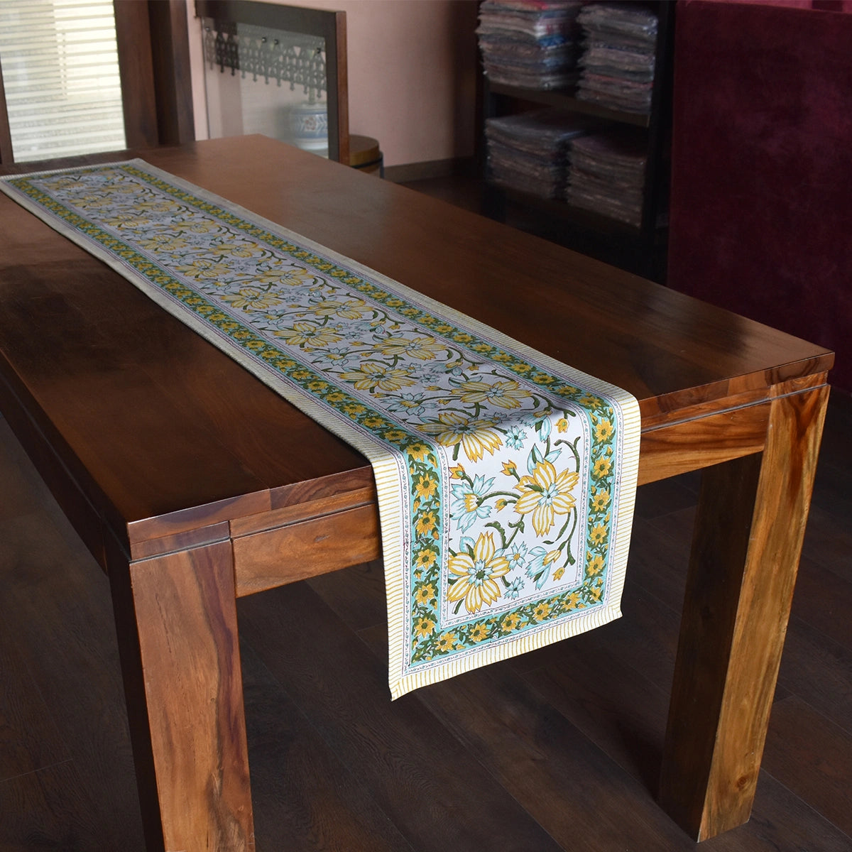Ethnic Print Table Runner Champa Kali