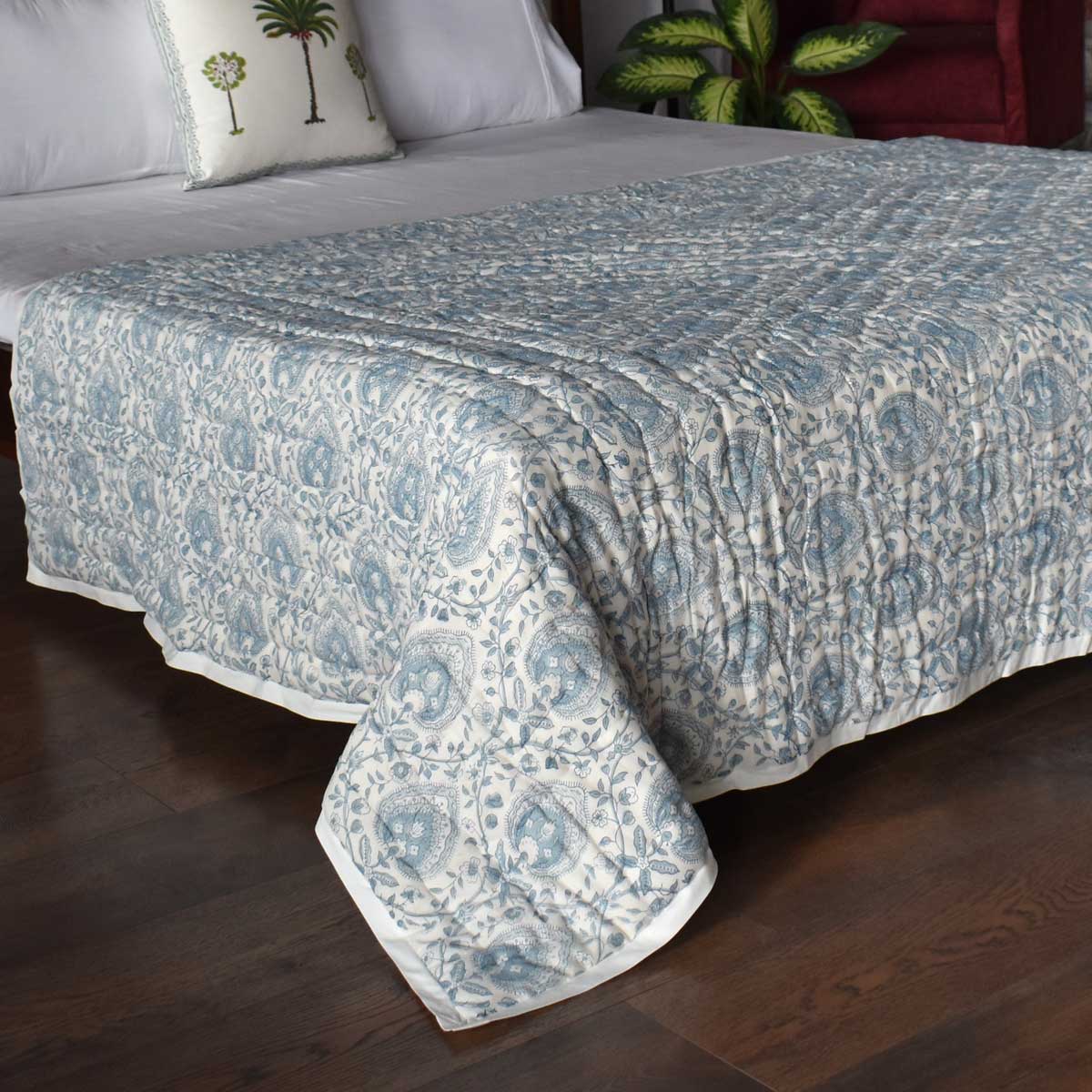 Hand block print quilt single | 202217