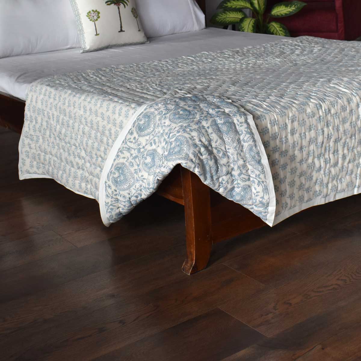 Hand block print quilt single | 202217