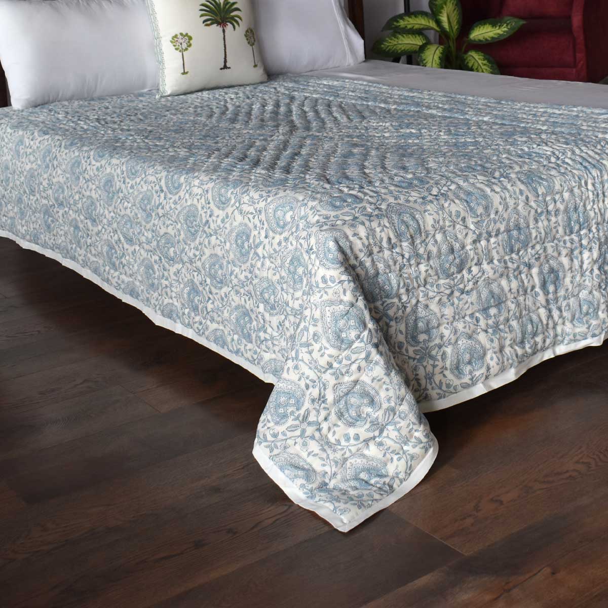 Hand block print quilt single | 202217
