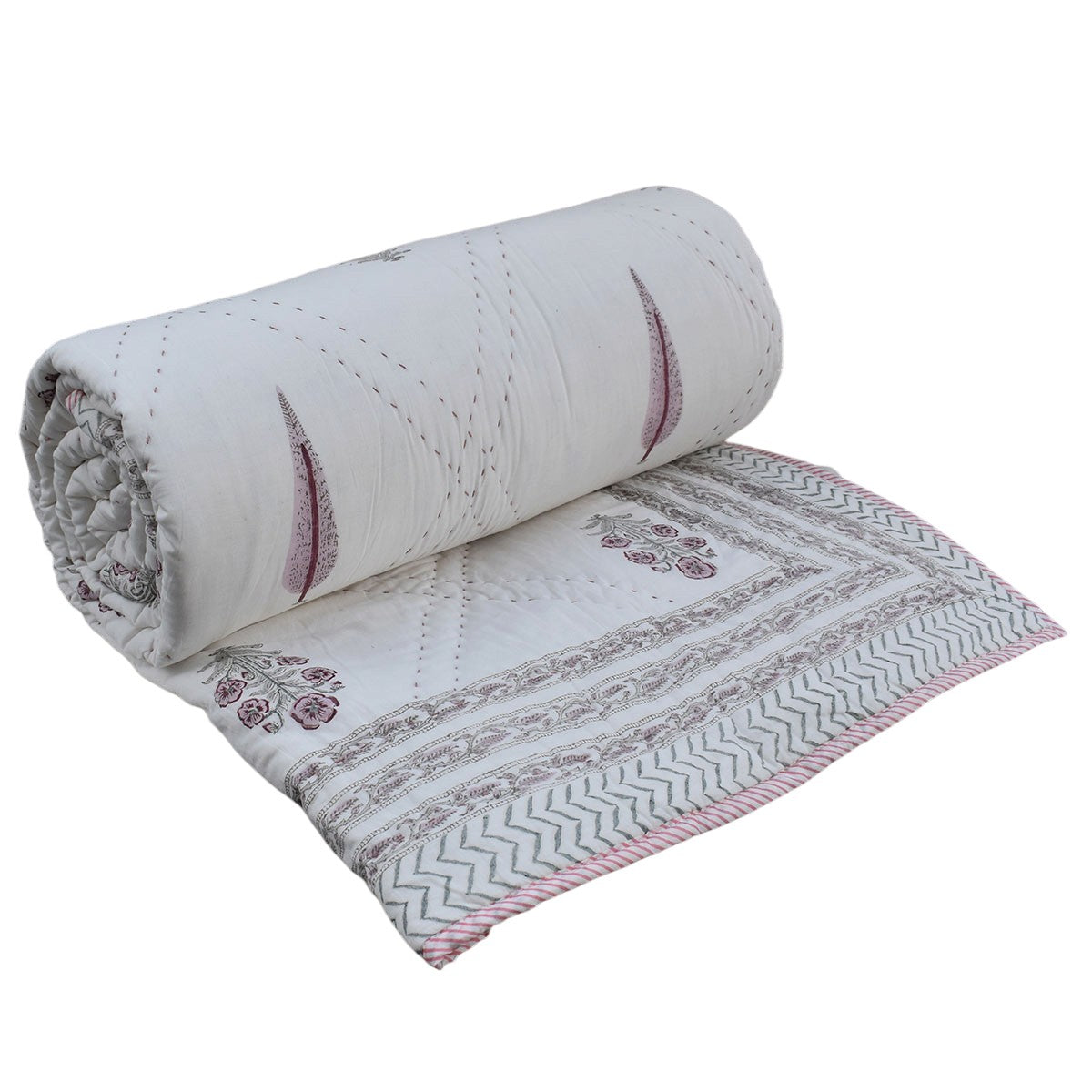 90x108 Inch Oversized Cotton Queen Size Quilt