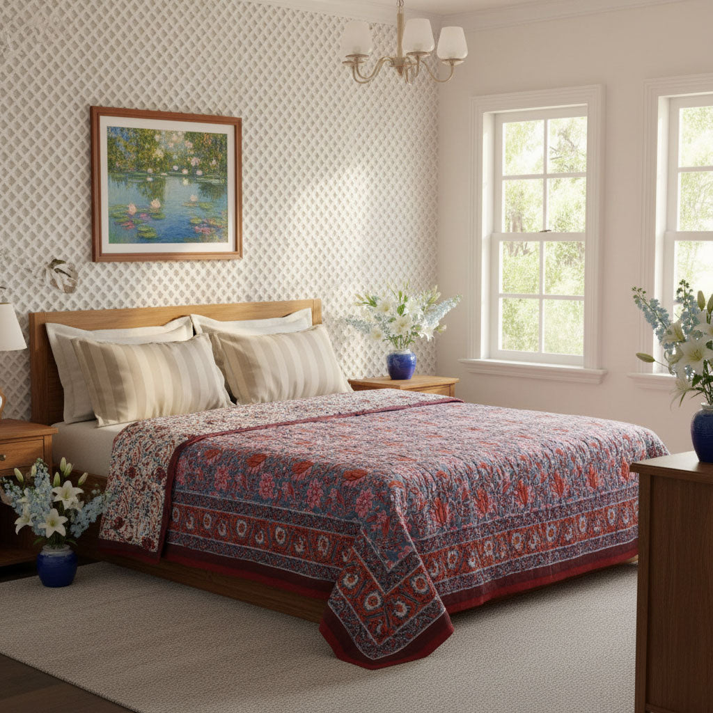 •	Lightweight Summer King Quilt  | Firdaus Gud 204865