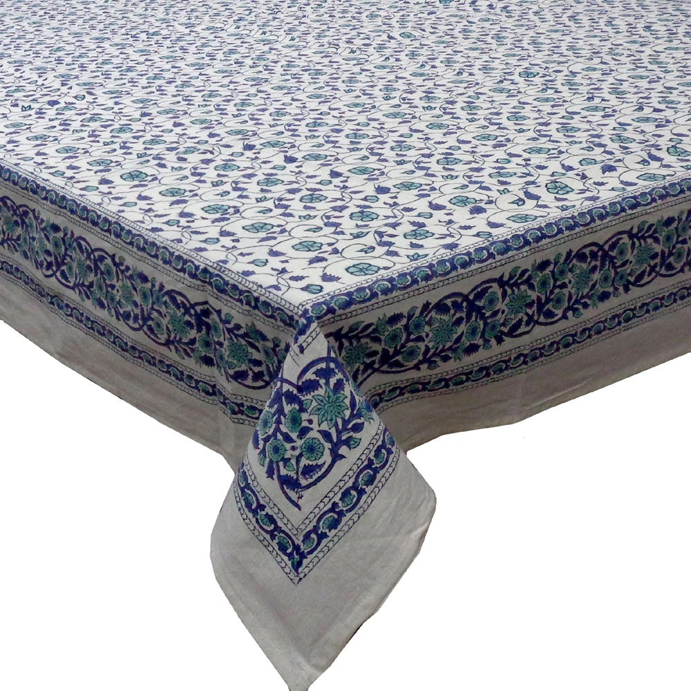 Party Large Tablecloth | Floral Kali Blue 203903