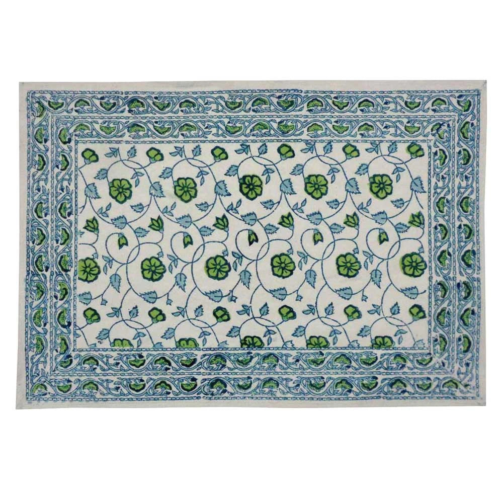 Reusable Table Mats (Set of 2 Table mats) | Floral Kali Green 203932