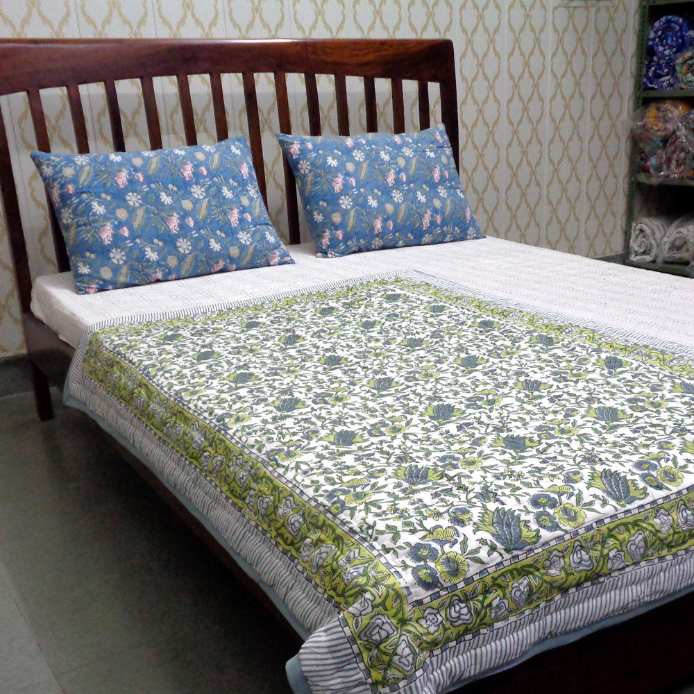 Handcrafted Jaipuri Baby Blanket | Garden Glade 701880