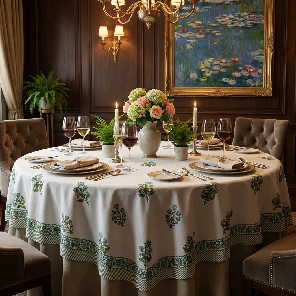 Special Occasion Round Table Linen Hari Bagia Boota