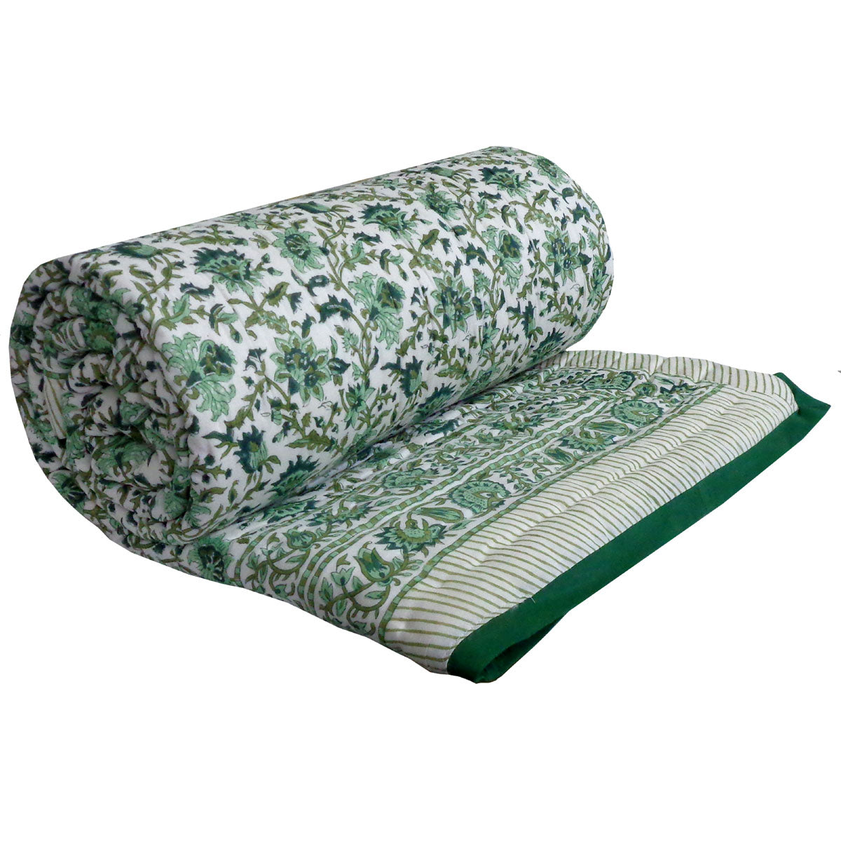 Cotton Quilt Single Size | Hari Bagia Jaal 605170