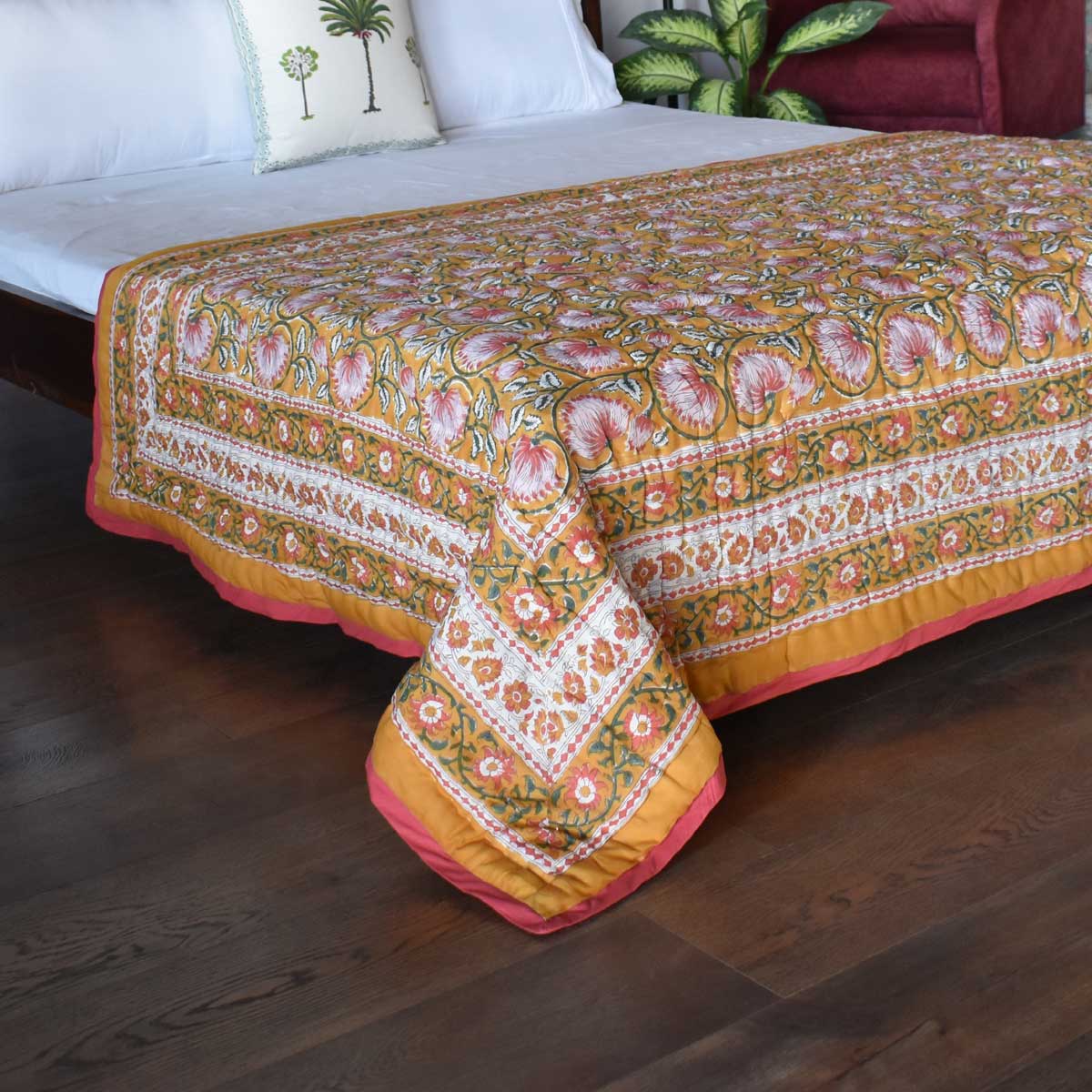 Reversible Quilt Bedding | Kamal Mustard 102238