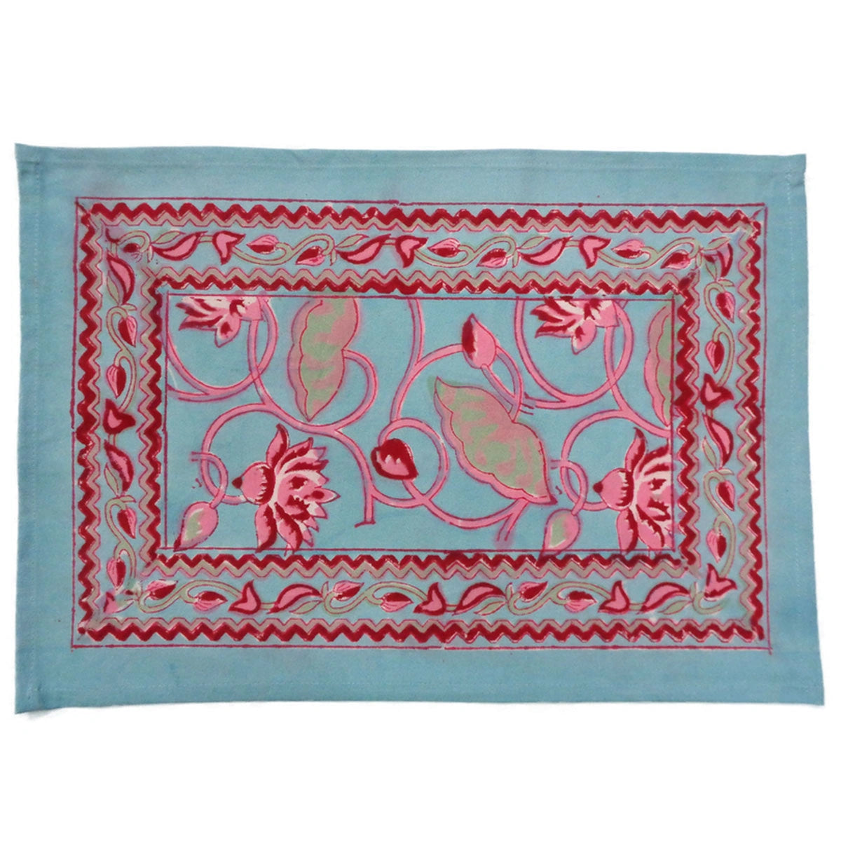 Outdoor Dining Mats (Set of 2 Table mats) | Lotus Lake Jade 202202