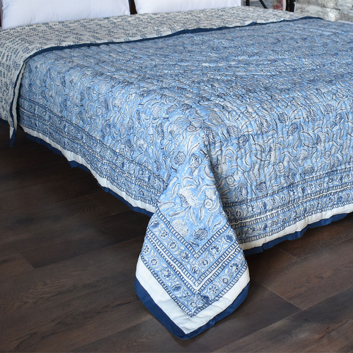Lightweight Summer Quilt Double |  Meadow Song Blue 202513