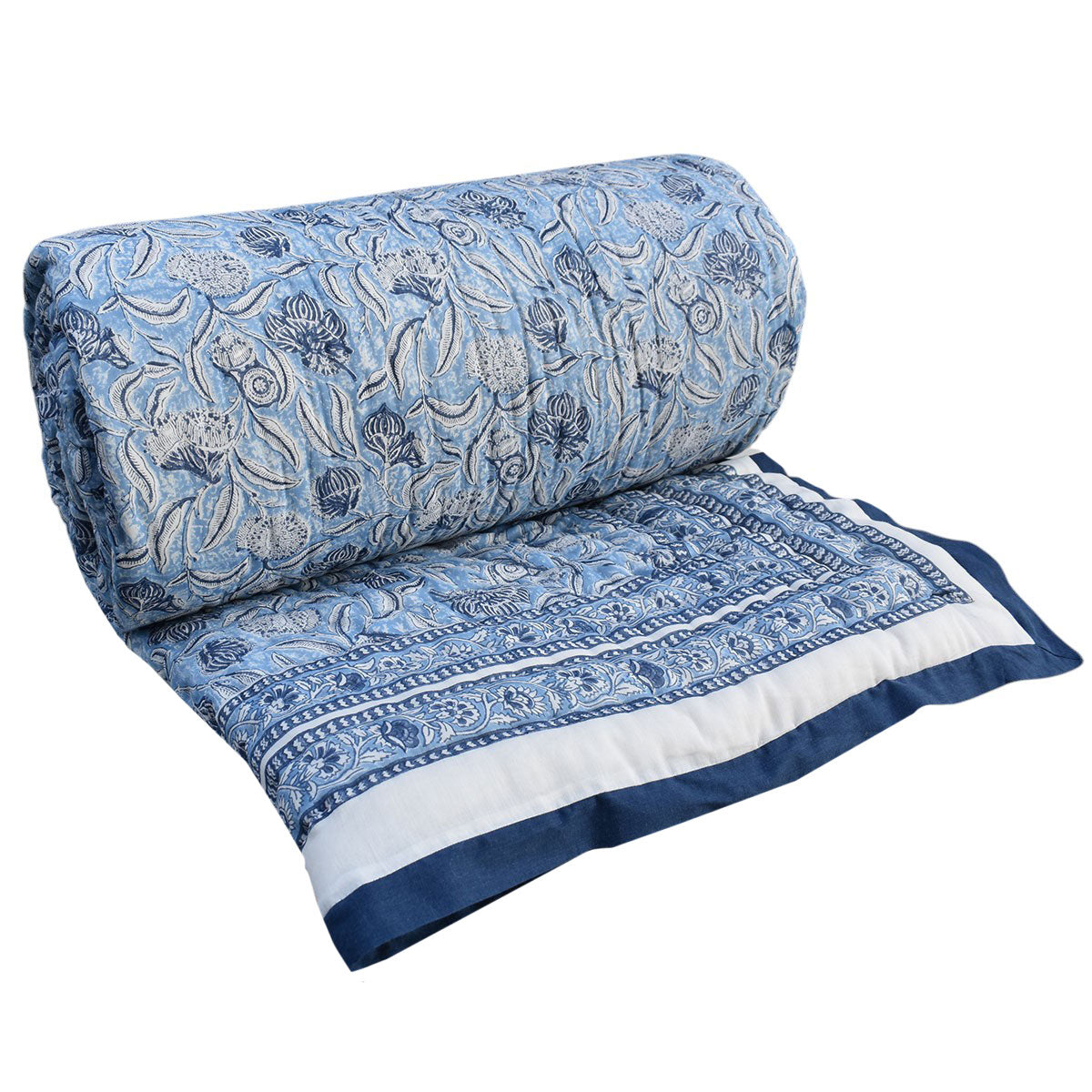 Lightweight Summer Quilt Double |  Meadow Song Blue 202513