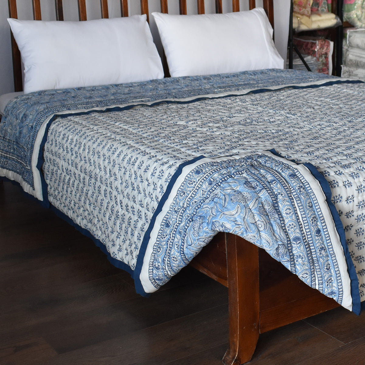 Lightweight Summer Quilt Double |  Meadow Song Blue 202513