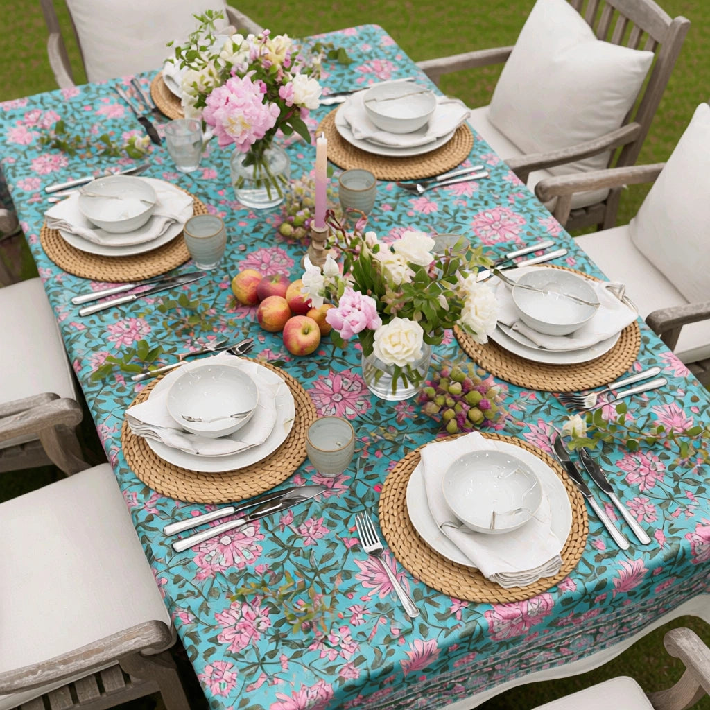 Christmas Tablecloth 180x270 cms | Mohini Green Gud 620605