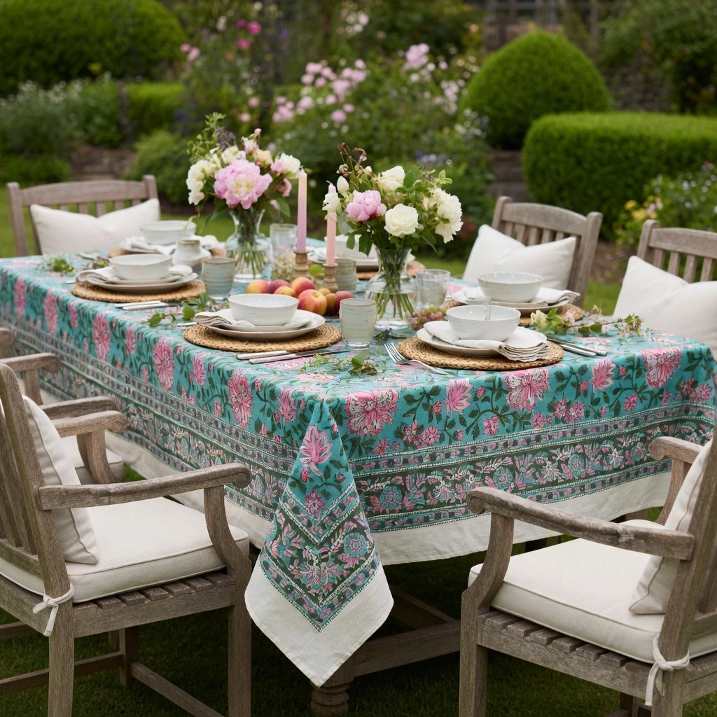 Christmas Tablecloth 180x270 cms | Mohini Green Gud 620605