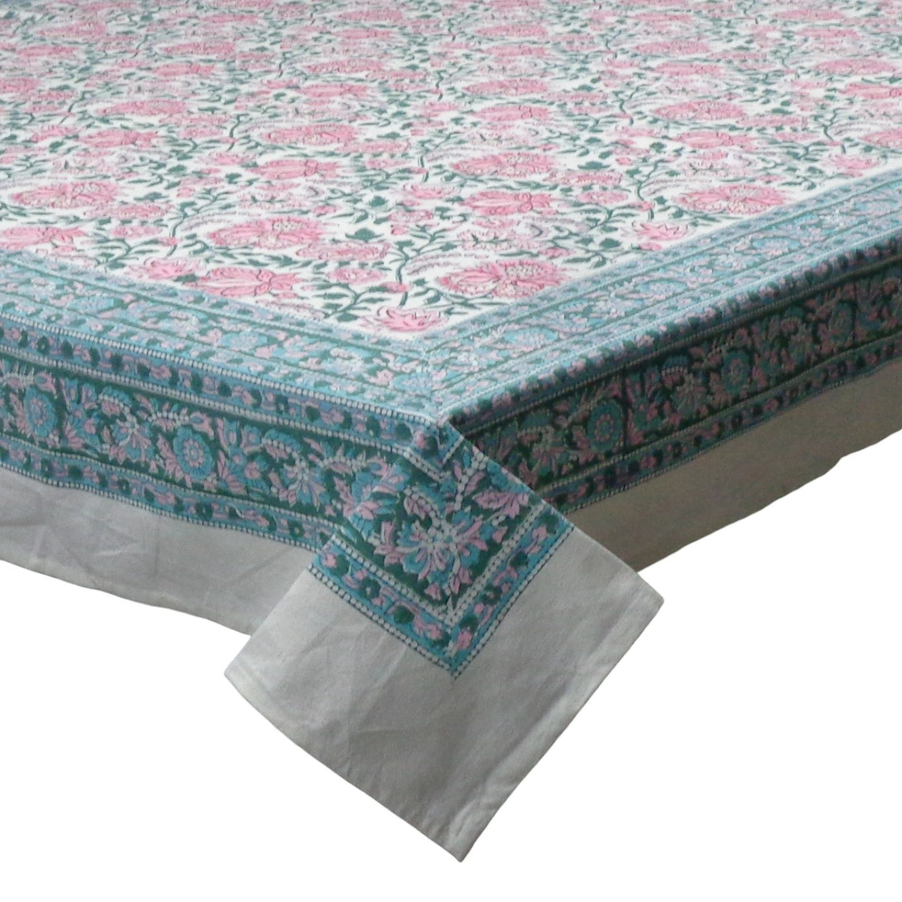 72 X 108 Inch Tablecloth | Mohini Green Open 620606