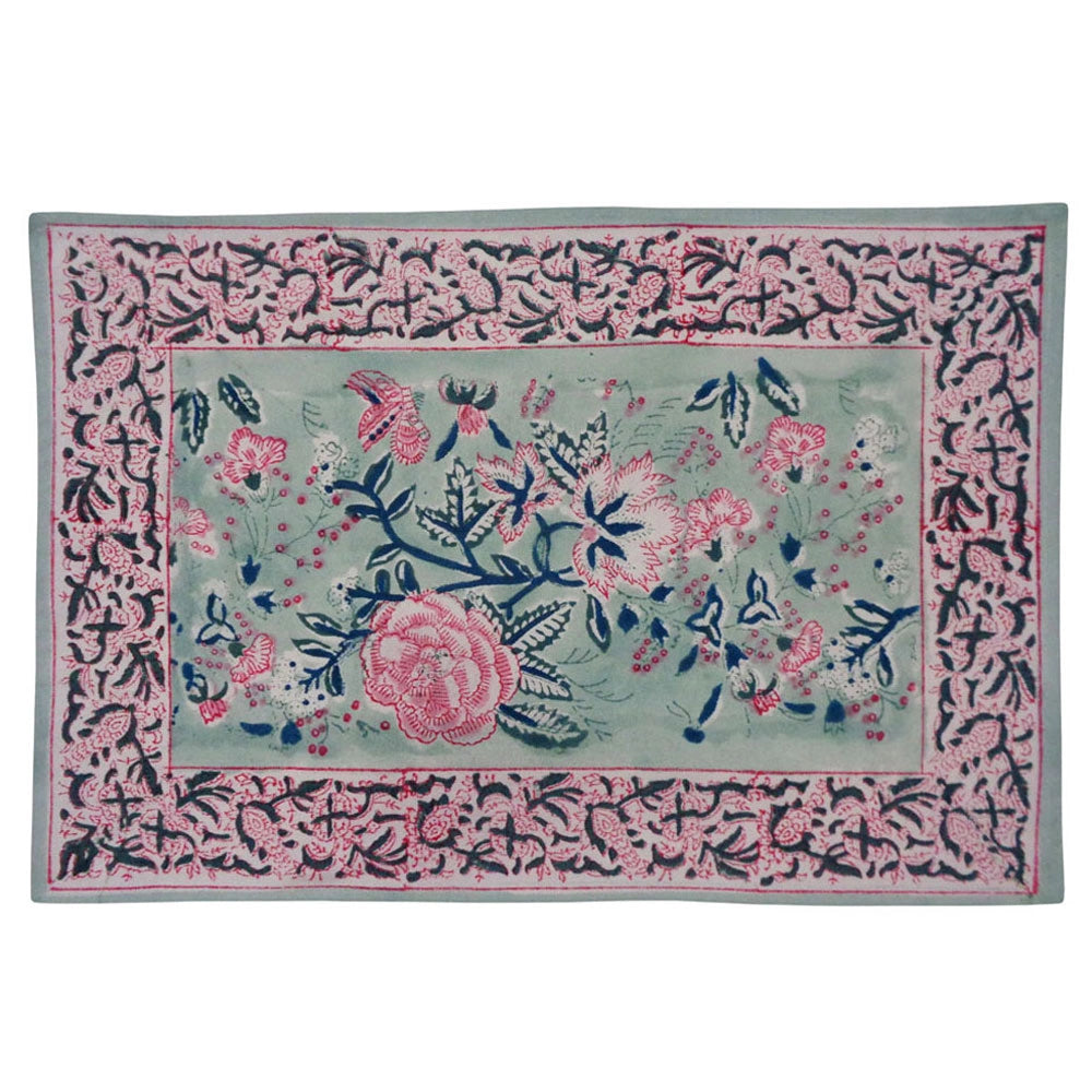 Hand Block Print Placemats (Set of 2 Table mats) | Naya Gulab Gud 102449