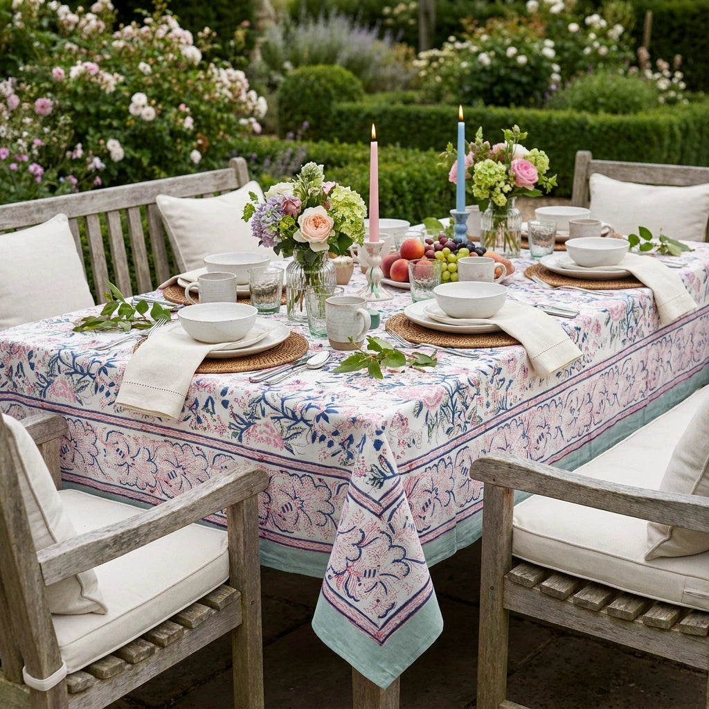 JAIPURI RAZAI Table Linen | Naya Gulab Open 105196