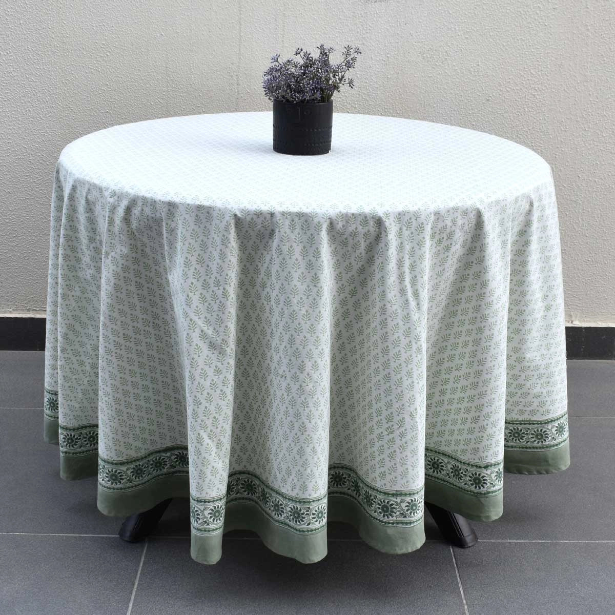 Wedding Reception Round Table Linen | Neem Hunter Green 702304