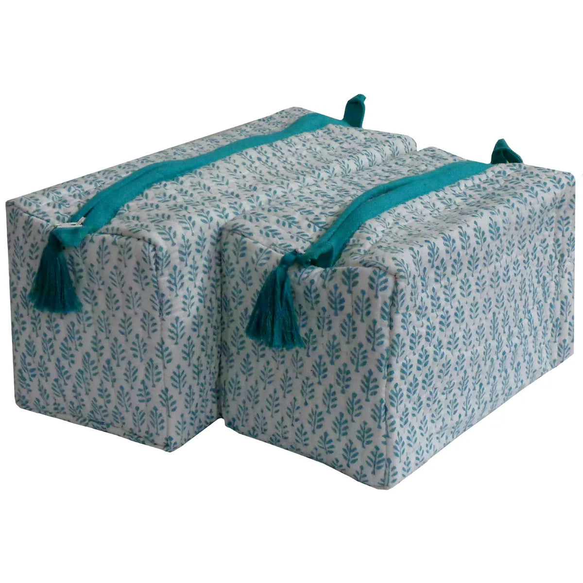 Artisan Toiletry Bag (Set of 2) | Neem Turquoise 301972