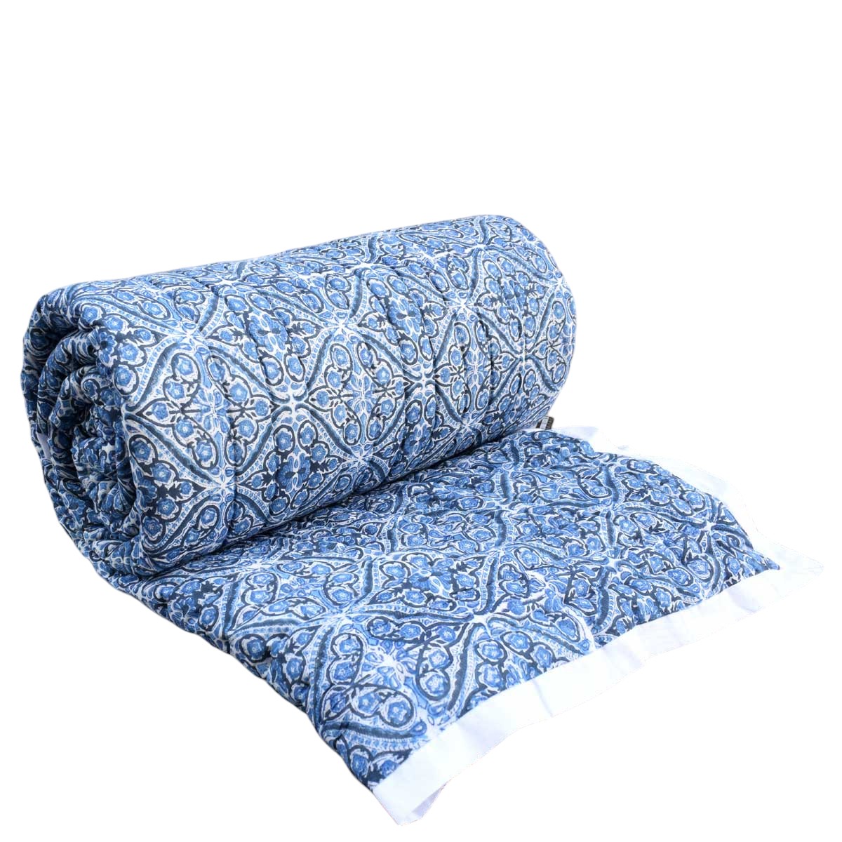Soft Mulmul Cotton Blanket | Nili Phool Chokri 106104