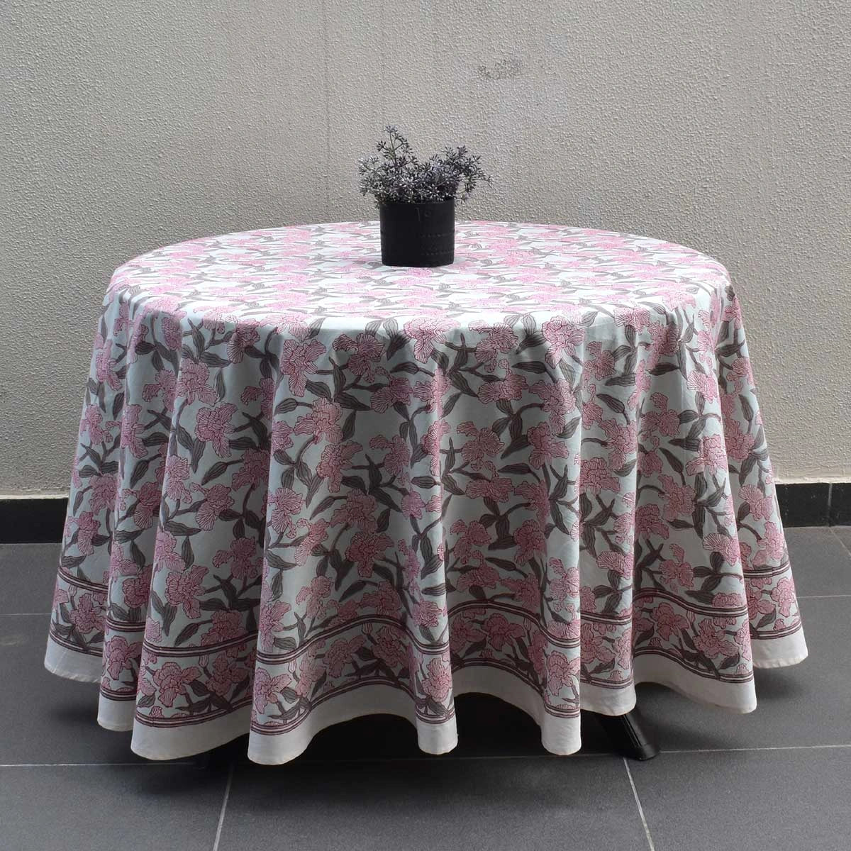 Party Table Linen Orchid Glass