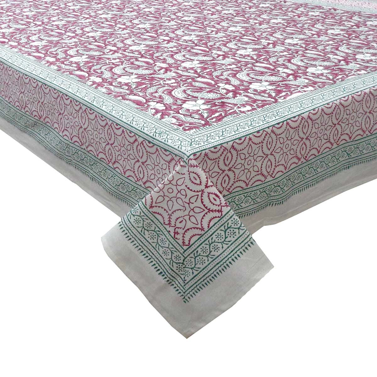 60 X 90 Inch Tablecloth | Paisley Rose Vine 504851