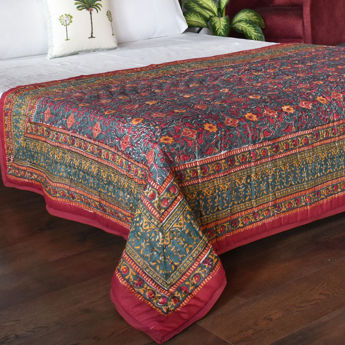 Reversible Quilt Bedding | Phulwari 208573