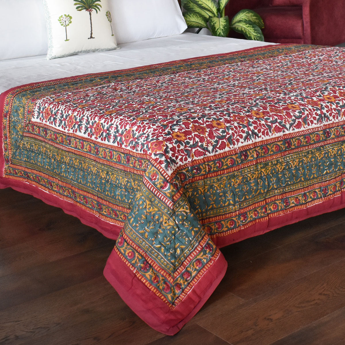 Reversible Quilt Bedding | Phulwari 208573